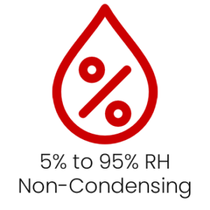 Humidity 5% to 95% icon